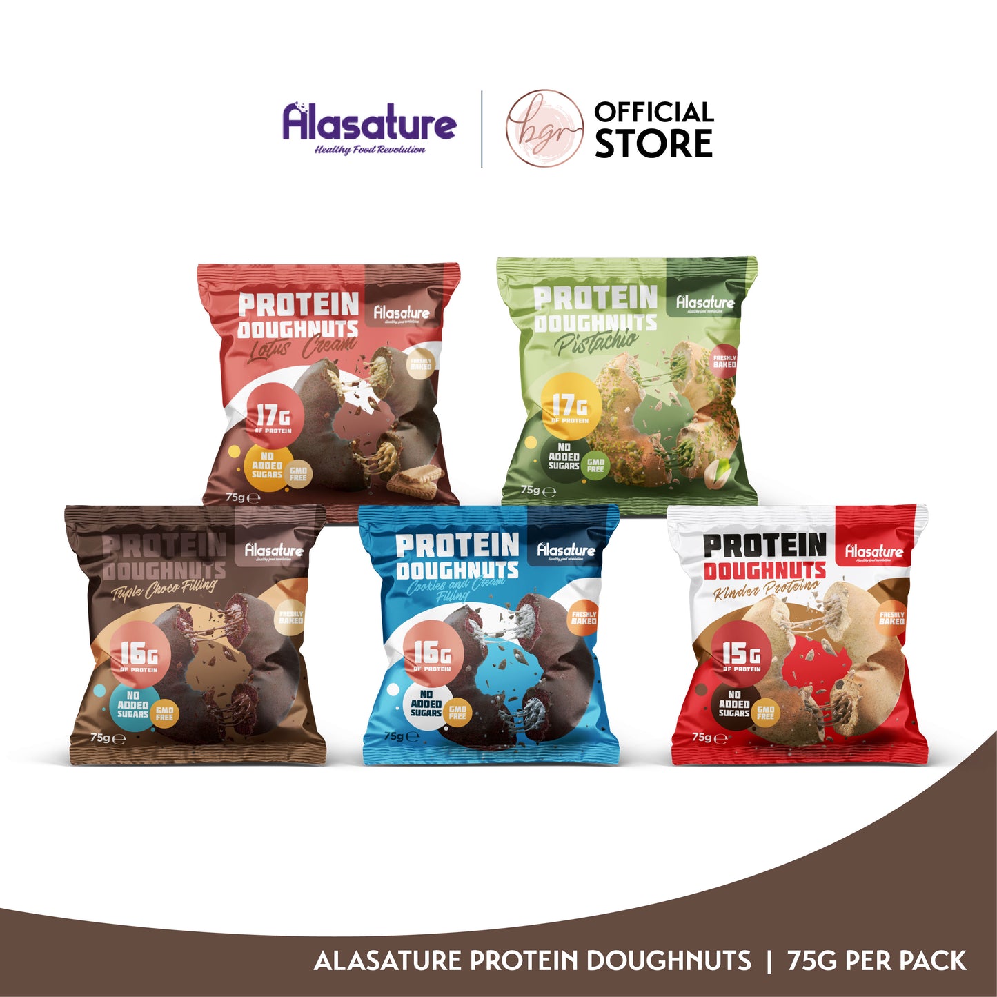 Alasature Protein Doughnuts (Box of 8)