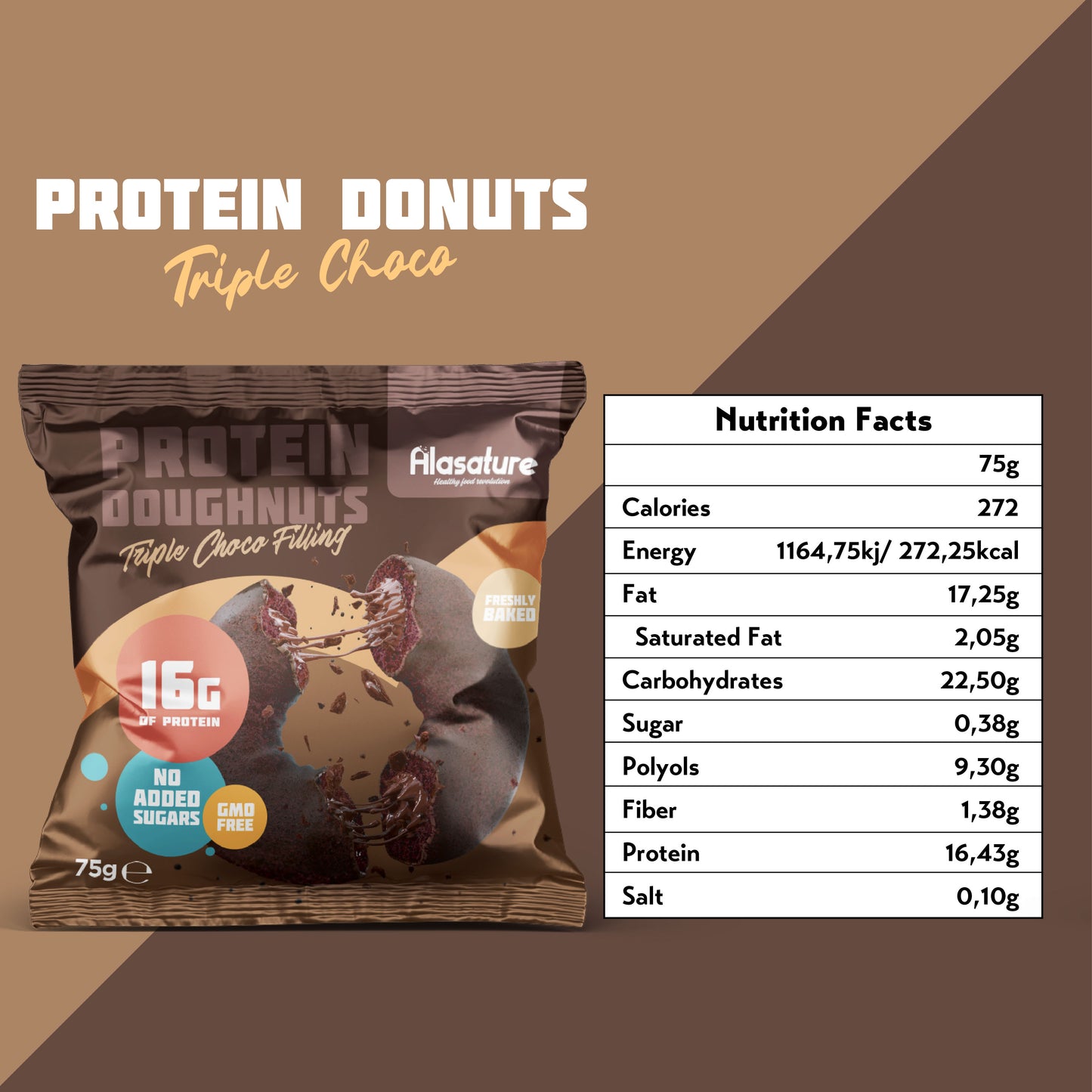 Alasature Protein Doughnuts (Box of 8)