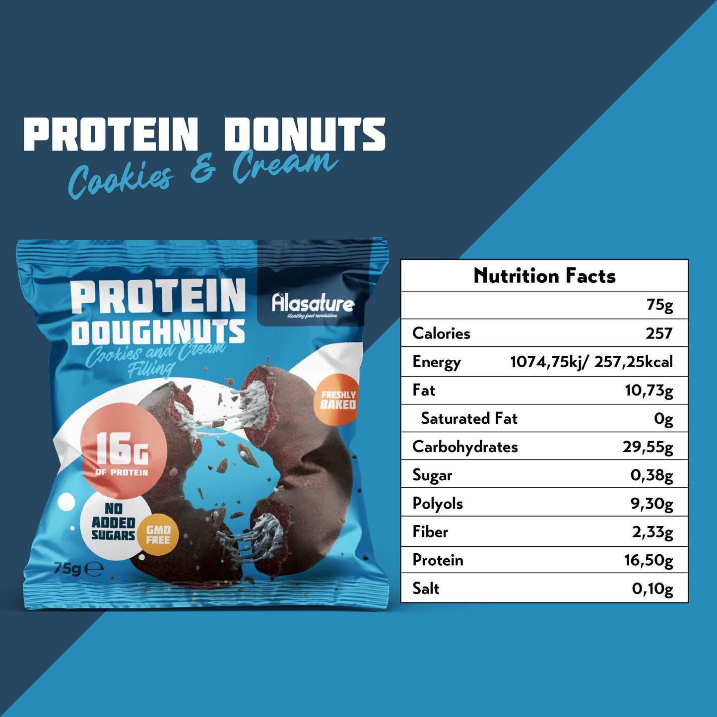 Alasature Protein Doughnuts (Box of 8)