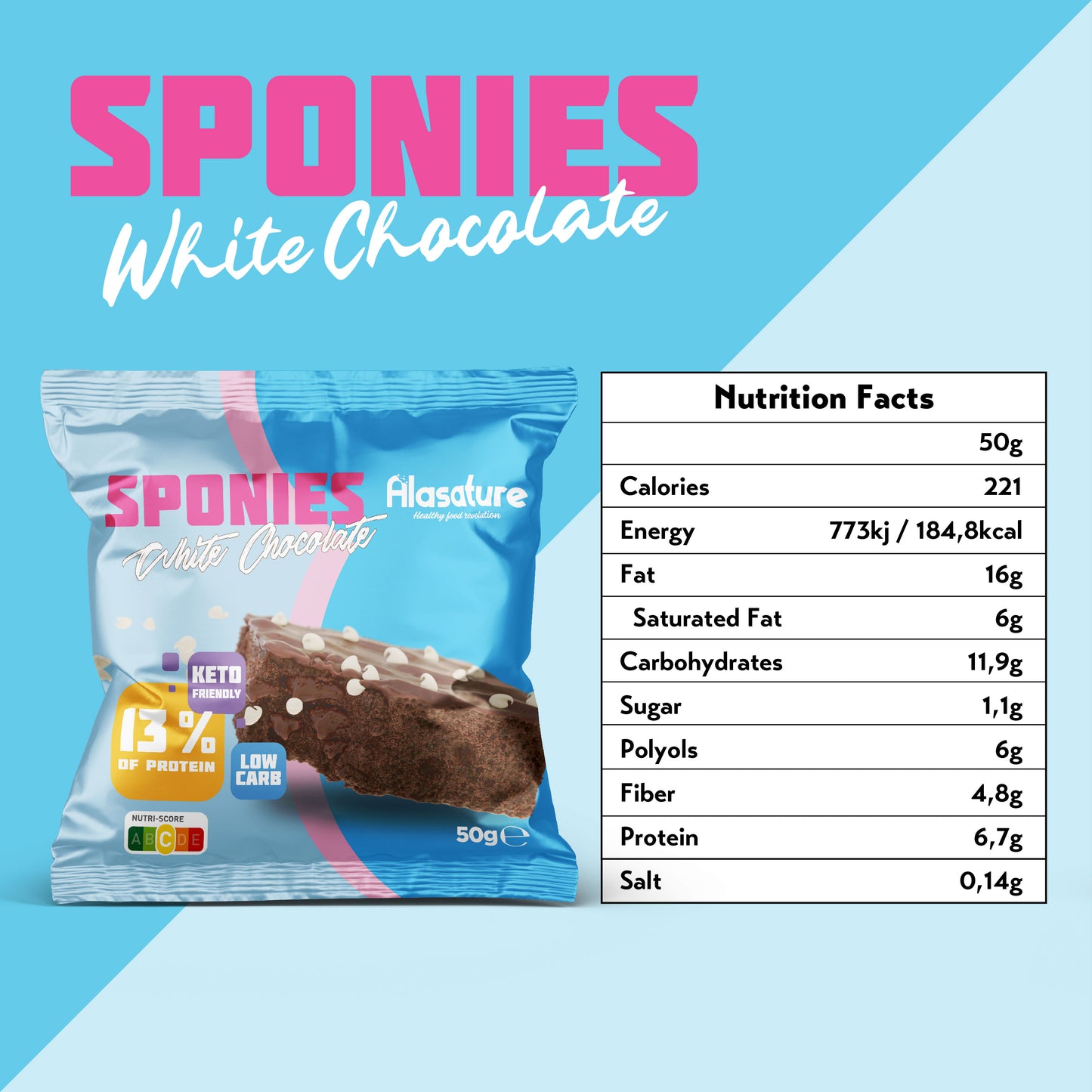 Alasature Protein Sponies (Box of 9)