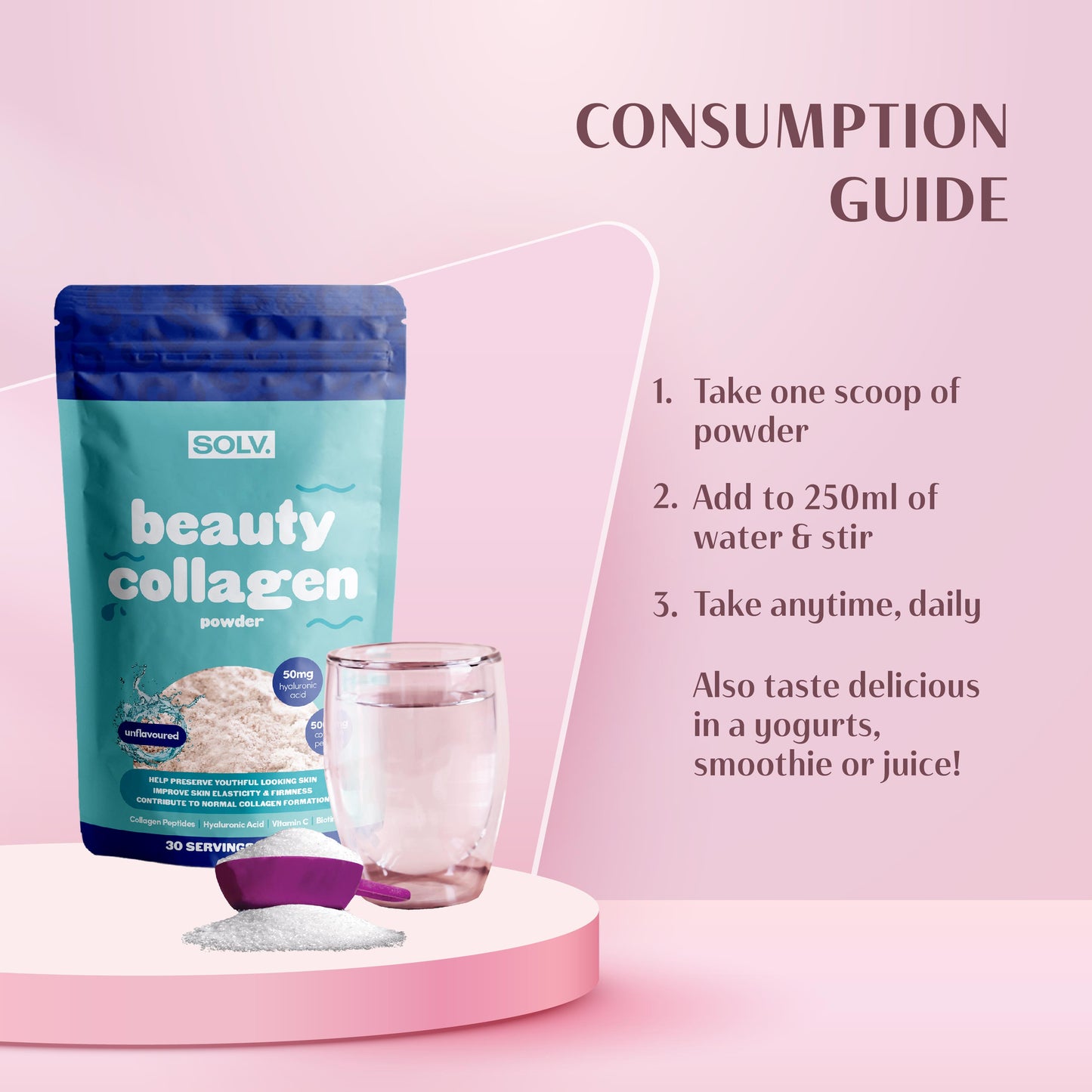 (BUY 1 GET 1 FREE) SOLV Beauty Collagen Powder (225g)