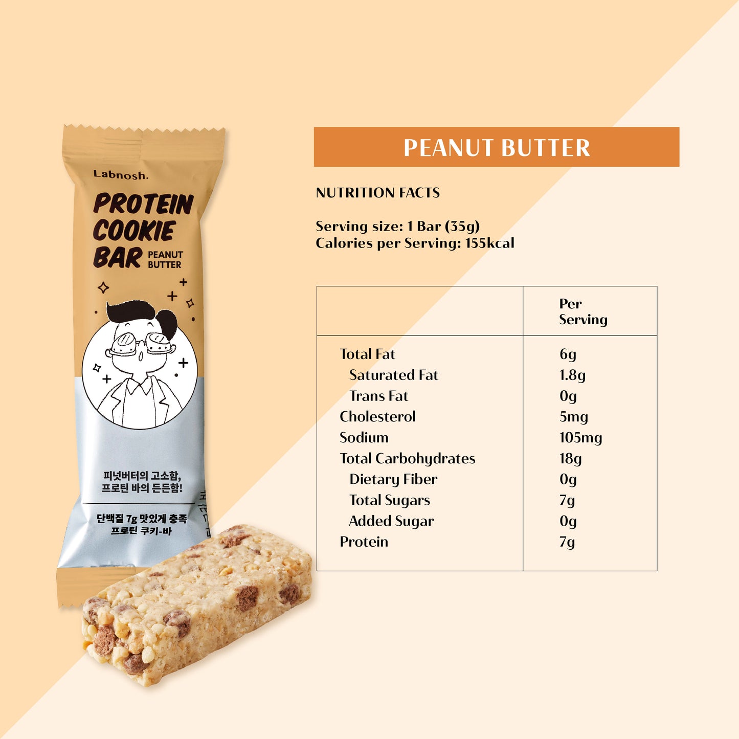 Labnosh Protein Cookie Bar (Box Of 12)