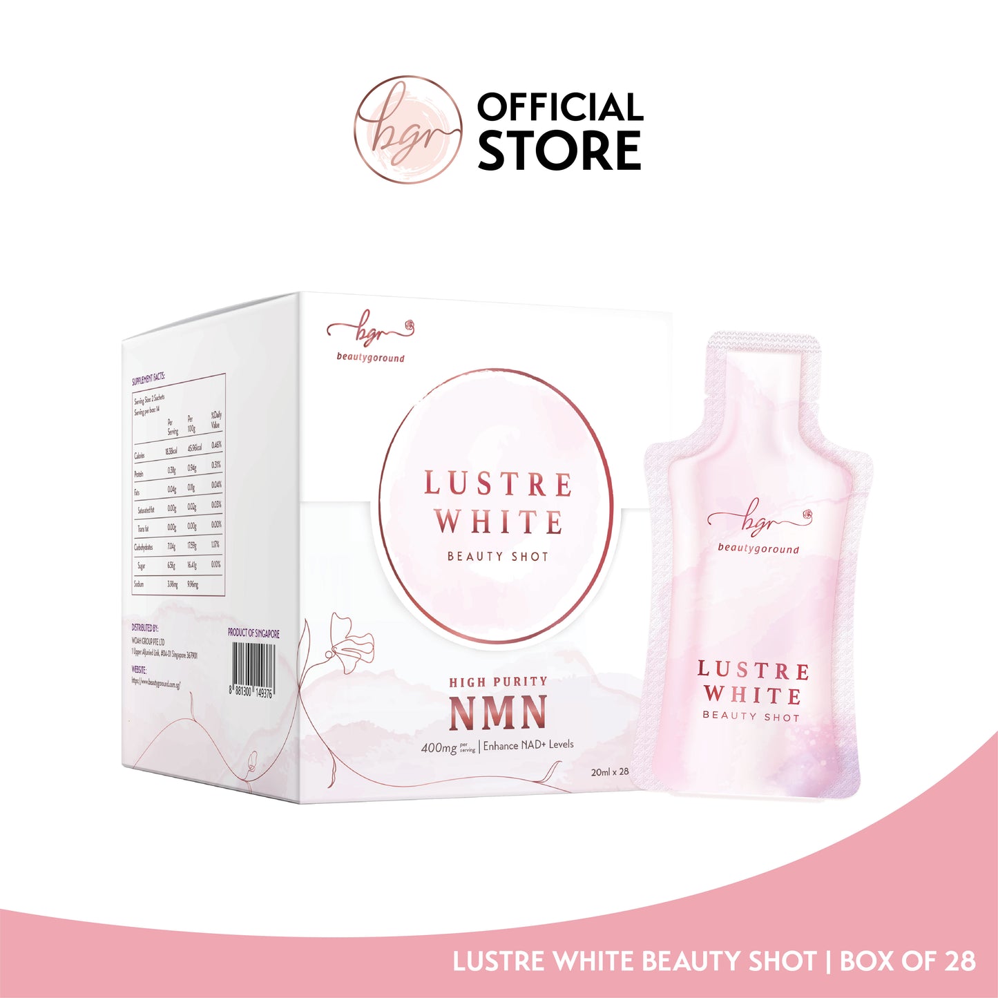 BeautyGoRound Lustre White Beauty Shot (Box of 28)