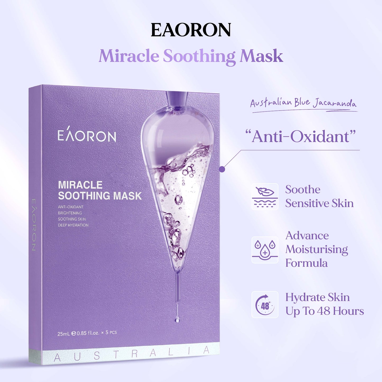 EAORON Facial Mask Sheet Pack (Box of 5)