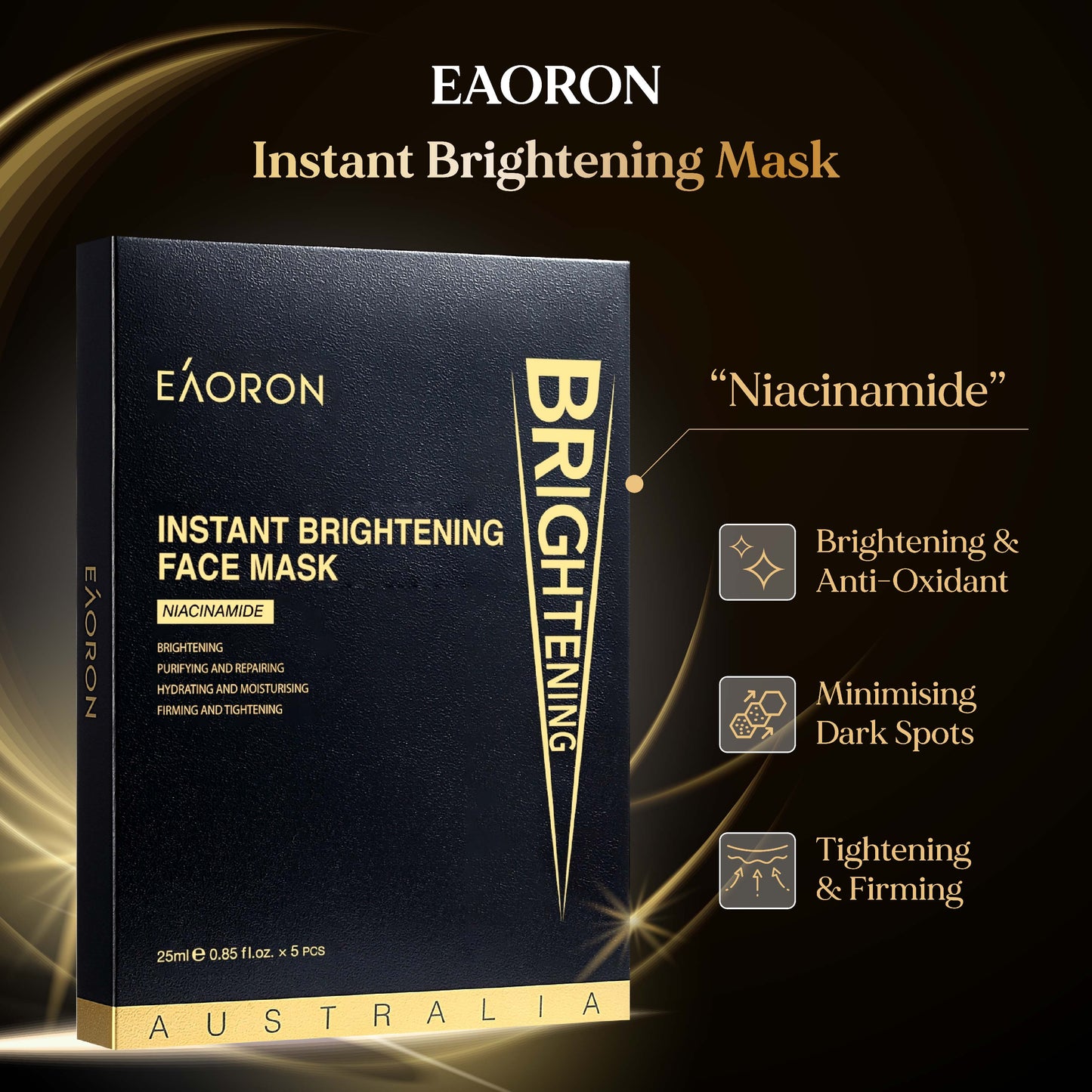 EAORON Facial Mask Sheet Pack (Box of 5)