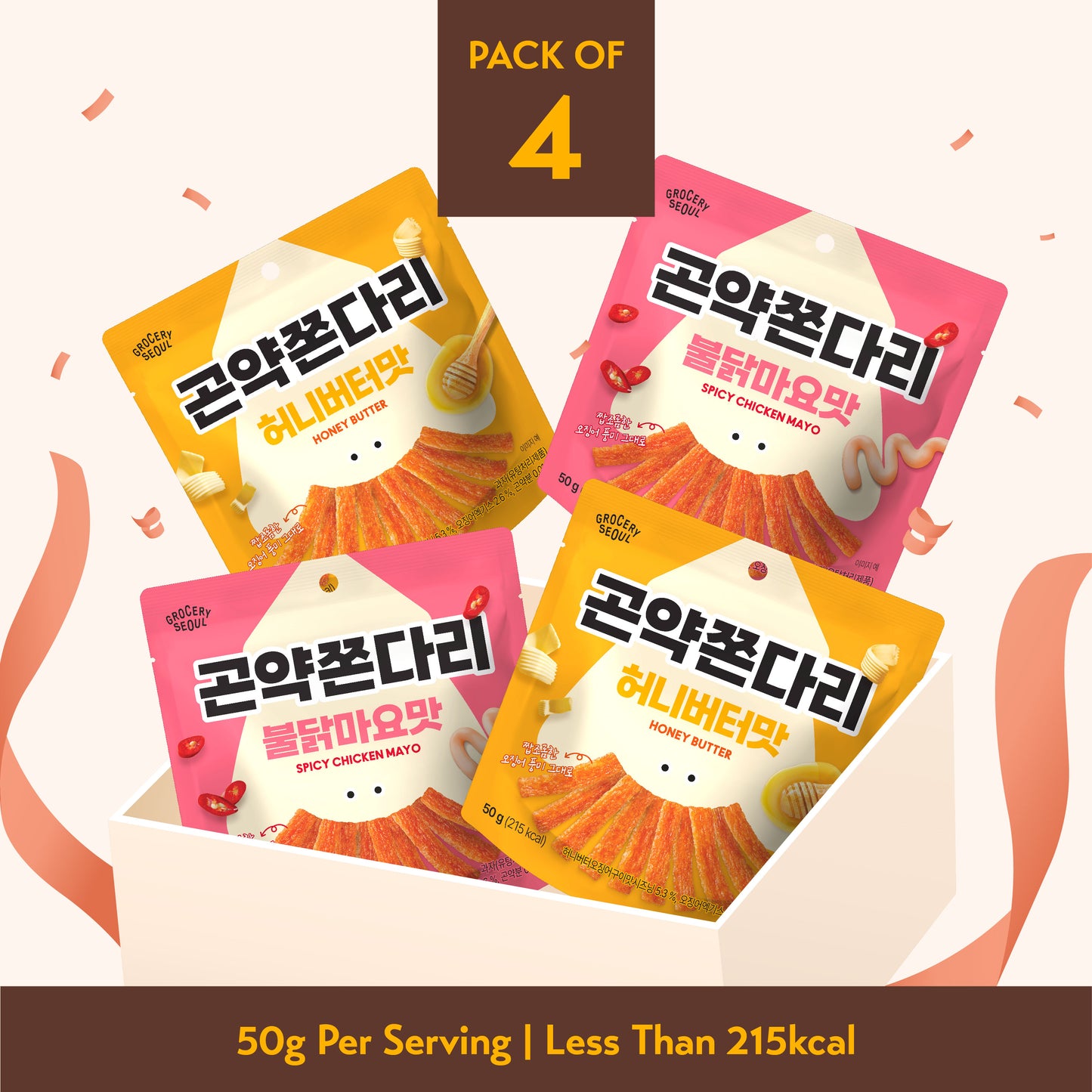 Grocery Seoul Fried Jjondeugi (Pack of 4)