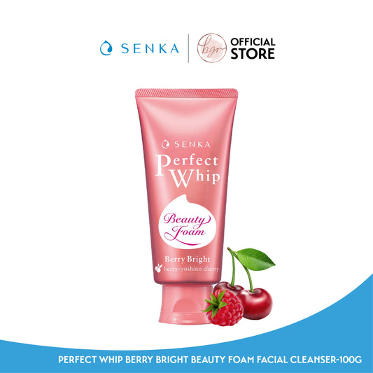 SENKA Perfect Whip Berry Bright Gentle Exfoliation Beauty FoamFacial Cleanser (100g)