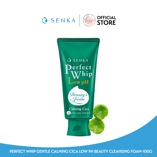 SENKA Perfect Whip Gentle Calming Cica Low Ph Beauty Cleansing Foam (100g)