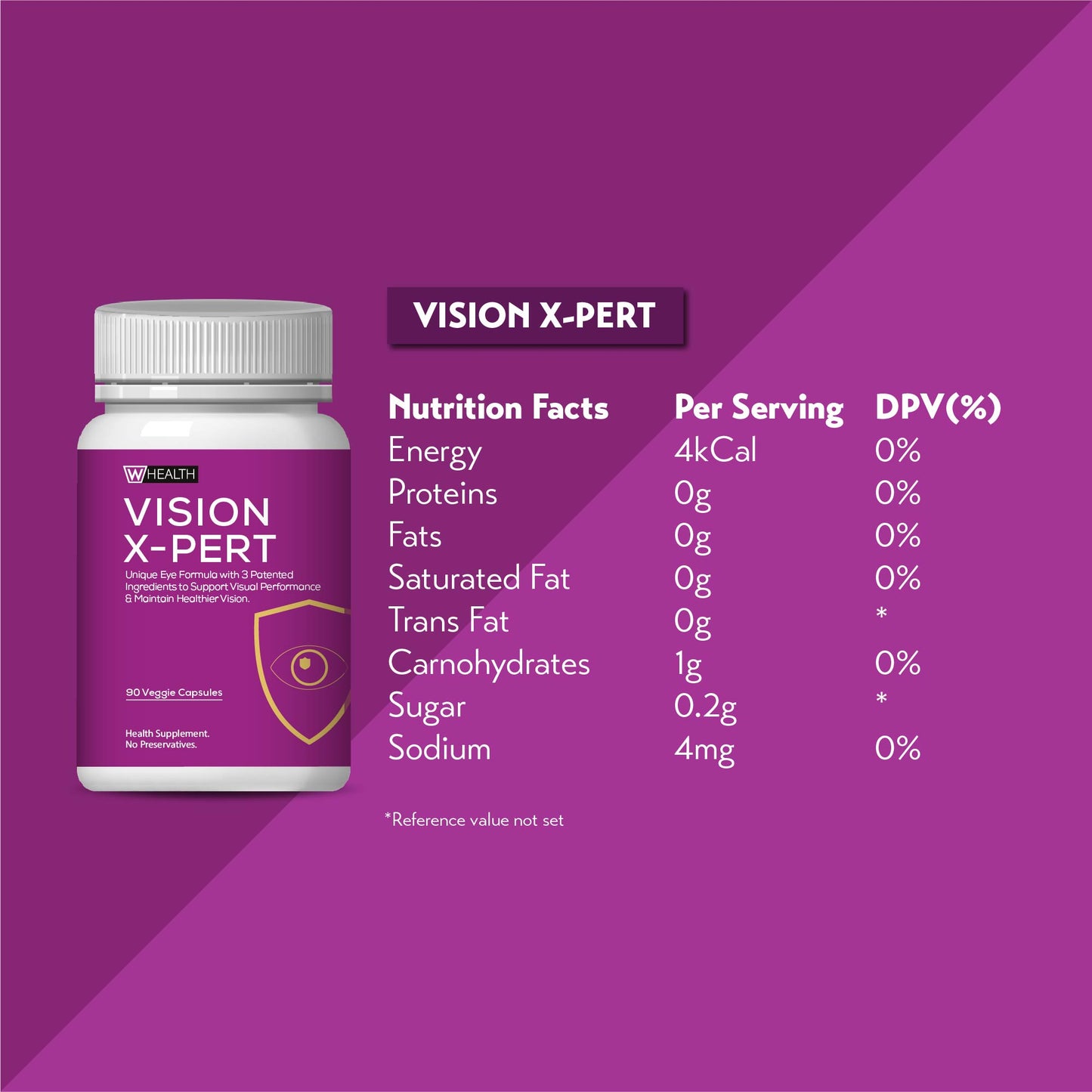 WOAH Health Vision X-pert (90 Veggie Capsules)